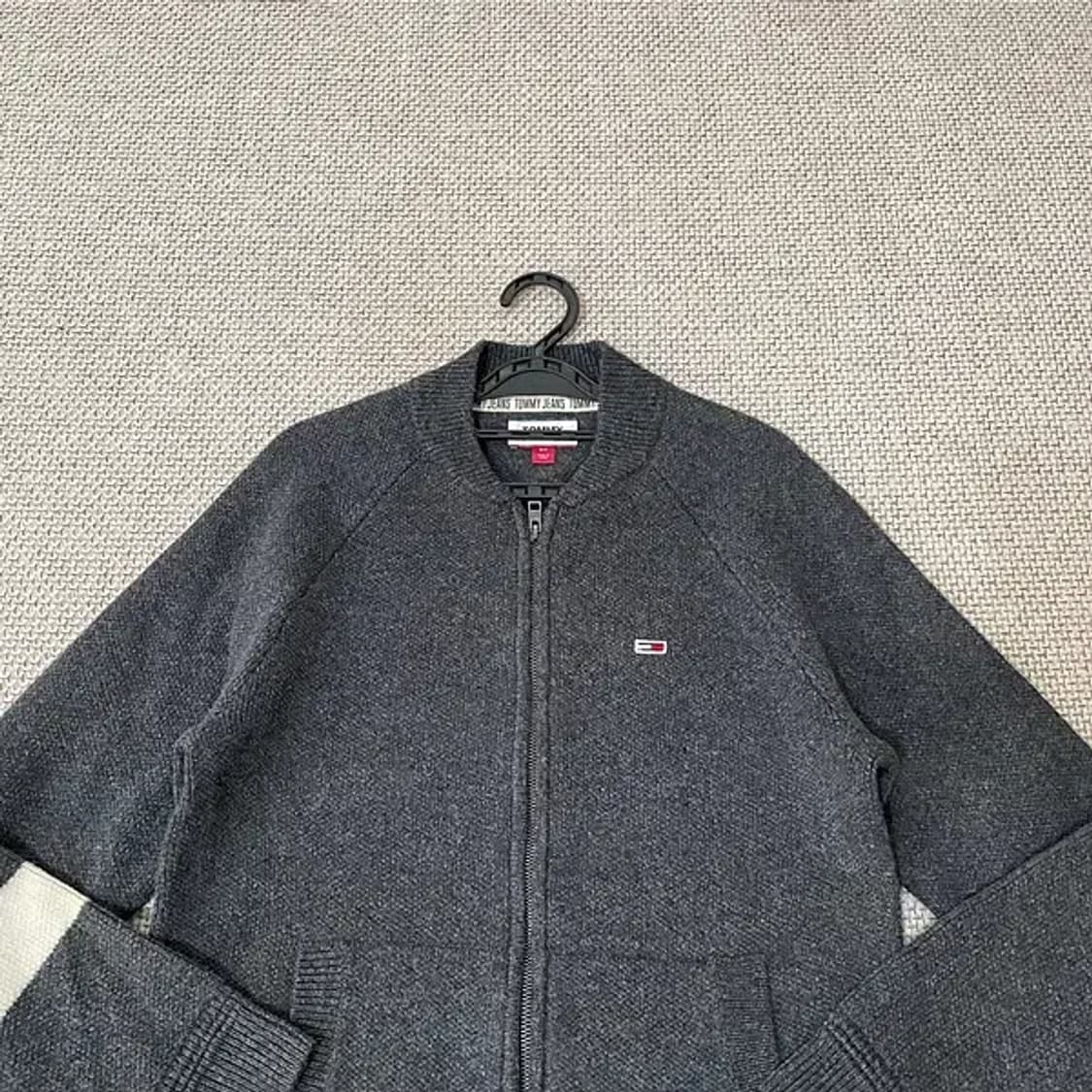 S 타미힐피거 블루종 니트 집업 자켓 N.6362 상품이미지3