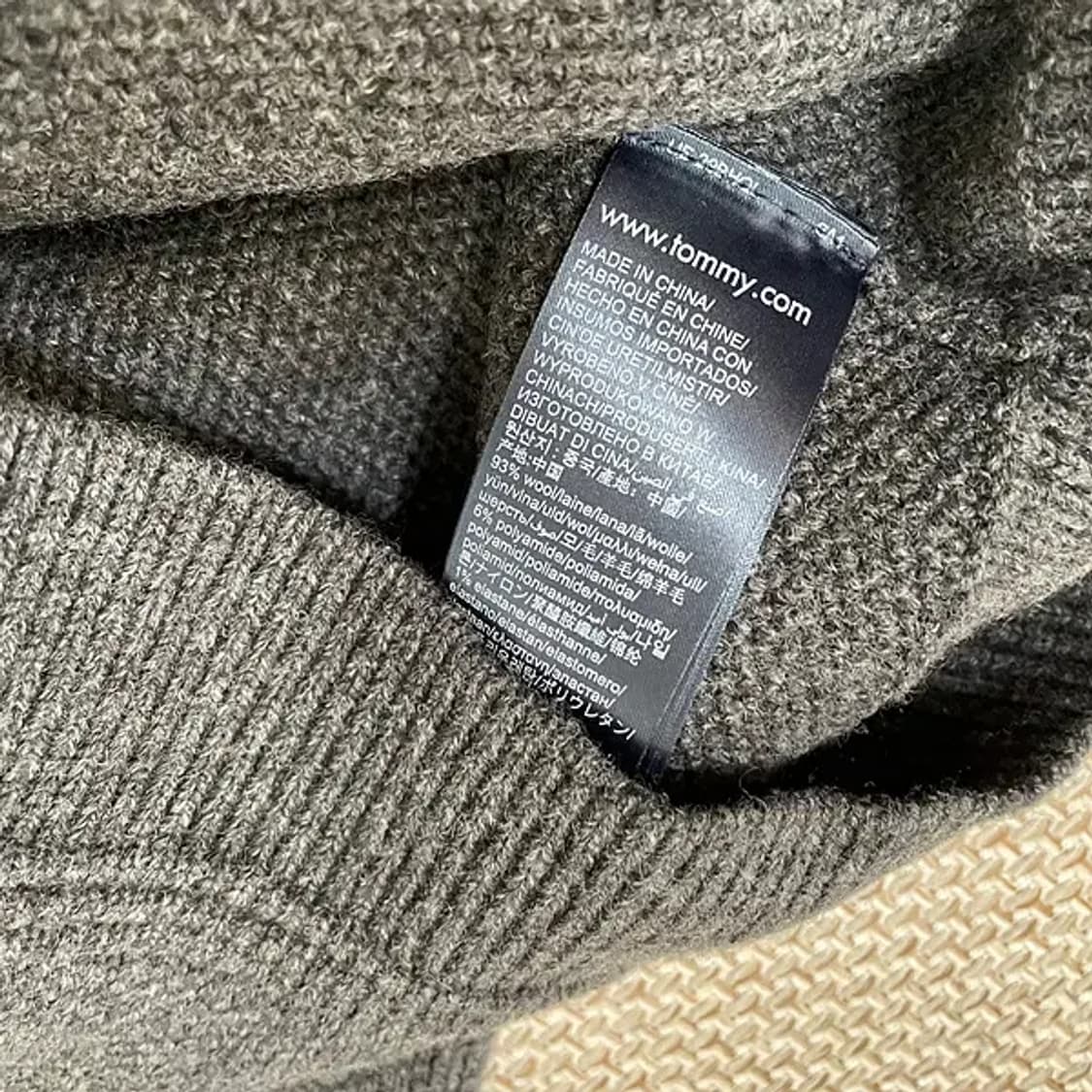 S 타미힐피거 블루종 니트 집업 자켓 N.6362 상품이미지5