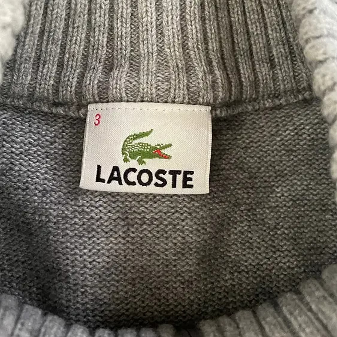 M 라코스테 반집업 니트 N.6456 상품이미지6
