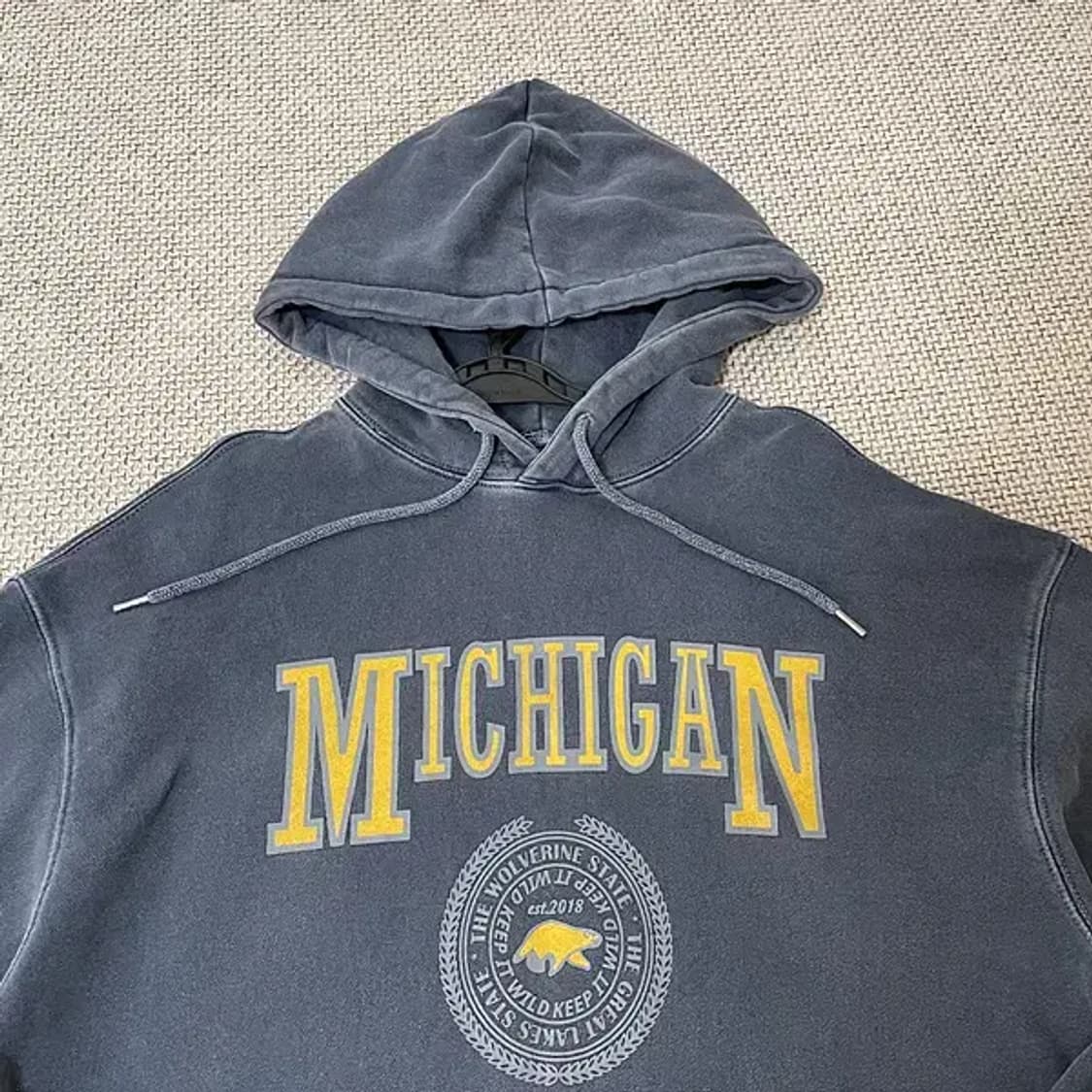 M 트레블 피그먼트 후드티셔츠 N.6420 상품이미지3