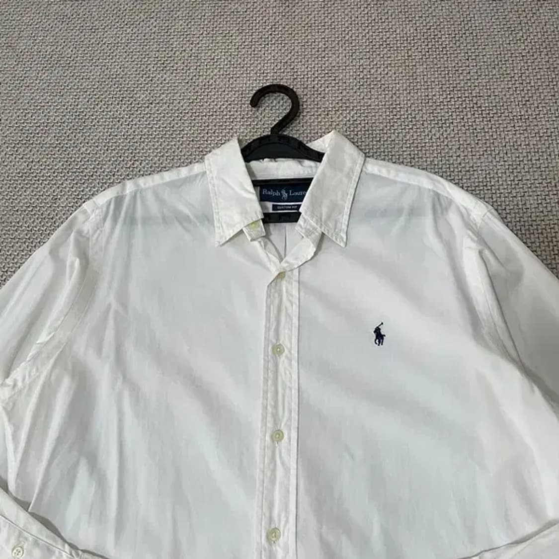 L 폴로 랄프로렌 옥스퍼드 셔츠 남방 화이트 N.6499 상품이미지3