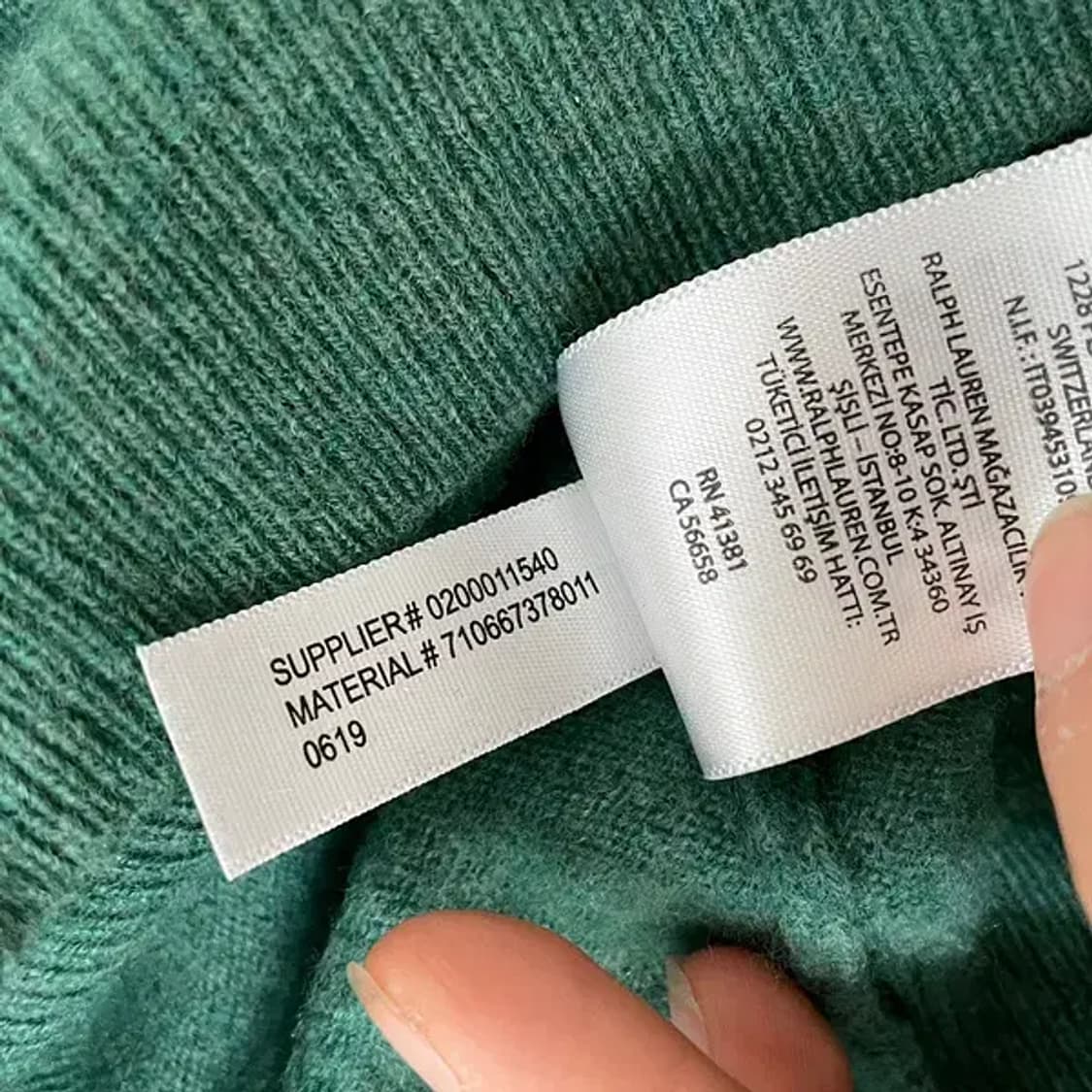 XL 폴로 랄프로렌 메리노 울 라운드 니트 N.6568 상품이미지6