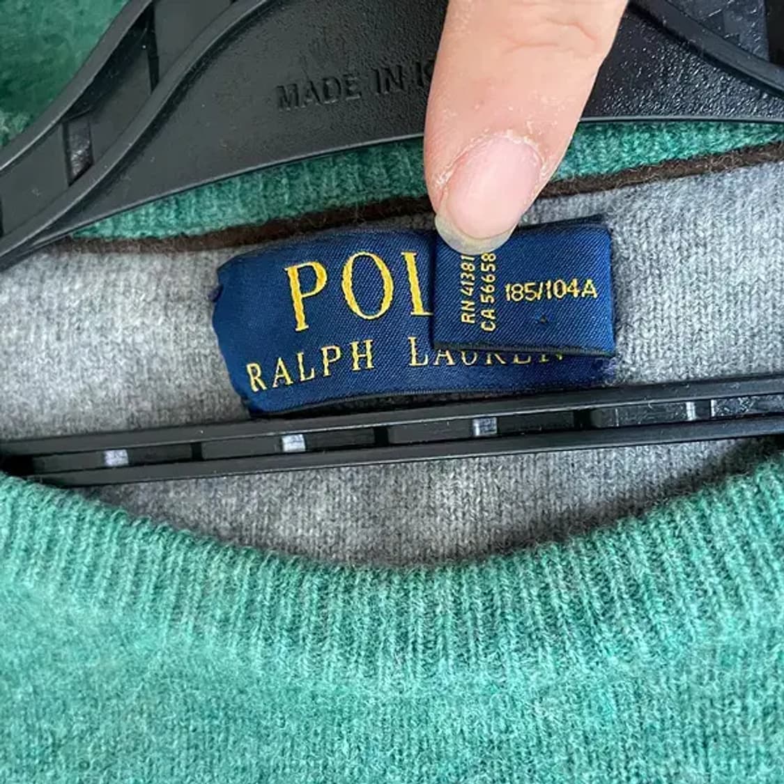 XL 폴로 랄프로렌 메리노 울 라운드 니트 N.6568 상품이미지9