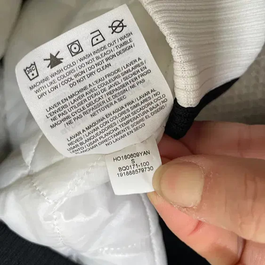 S 나이키 조던 바시티 누빔 자켓 N.6580 상품이미지6