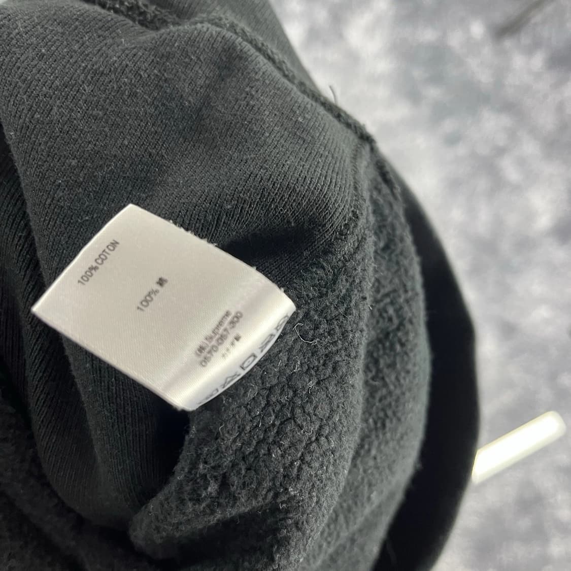 슈프림 코드 컬리지에이트 로고 후드 스웨트셔츠 블랙 상품이미지8