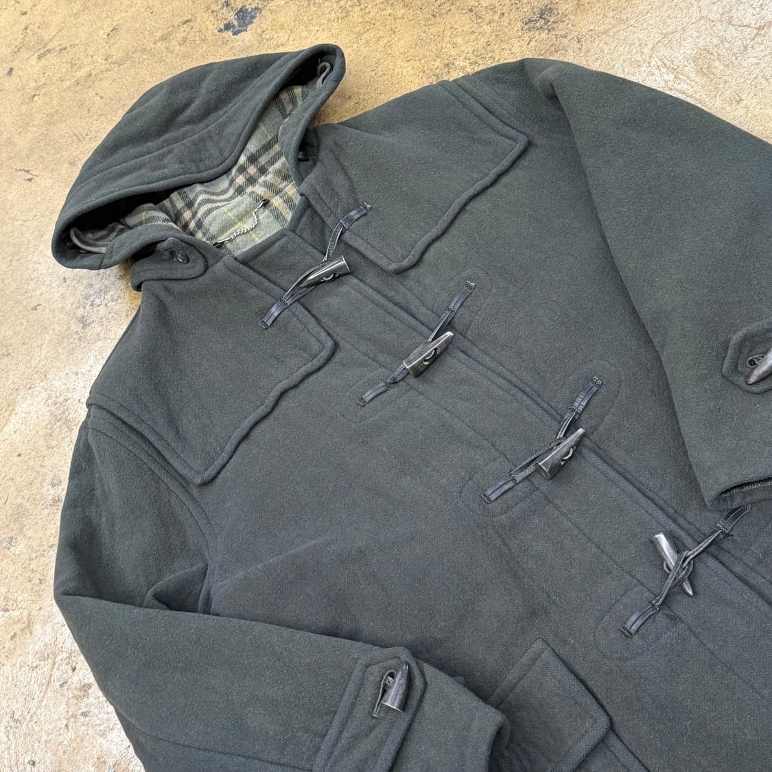 버버리 카키 버버리 더플 떡볶이 코트  상품이미지1