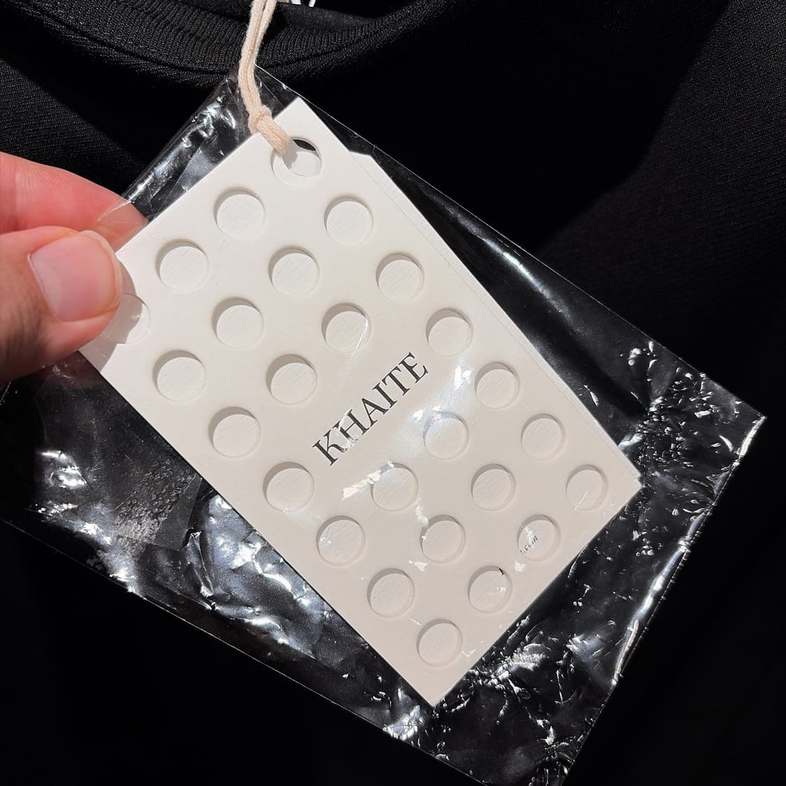 (정품/새상품) KHAITE 케이트 여성 블랙 드레이프 미니 드레스 상품이미지3