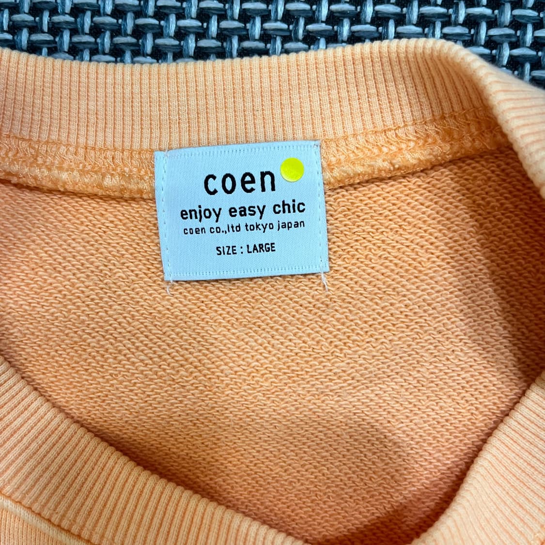 Coen x 스누피 스웻셔츠 오렌지(L) 상품이미지4