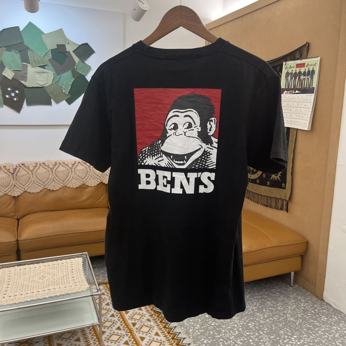 벤 데이비스 빈티지 스트릿 키치 빅프린팅 반팔티 M C10793 상품이미지3