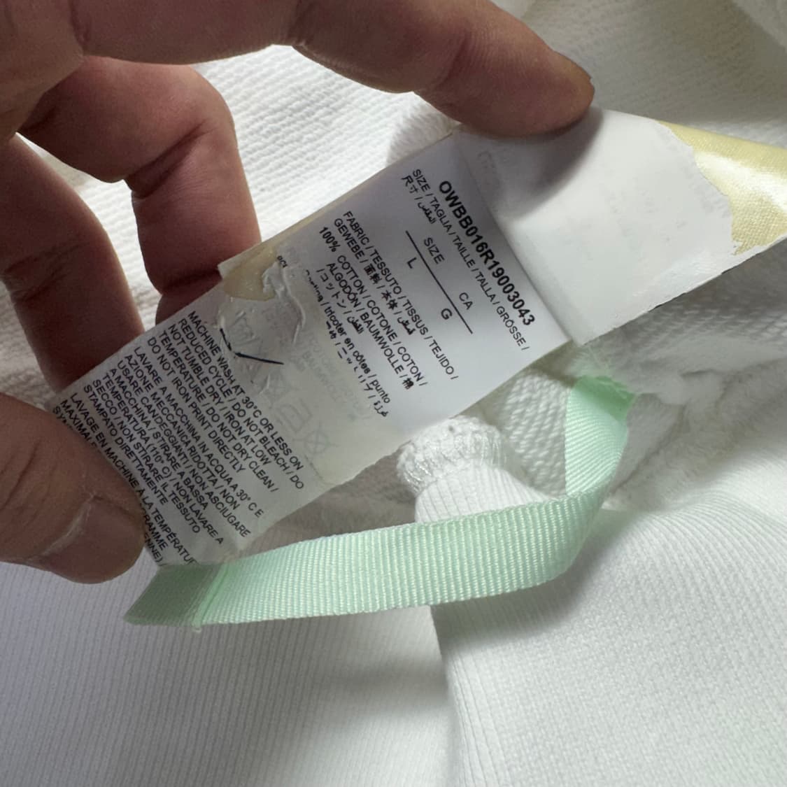 오프화이트 플라워 19ss 후드티 상품이미지4