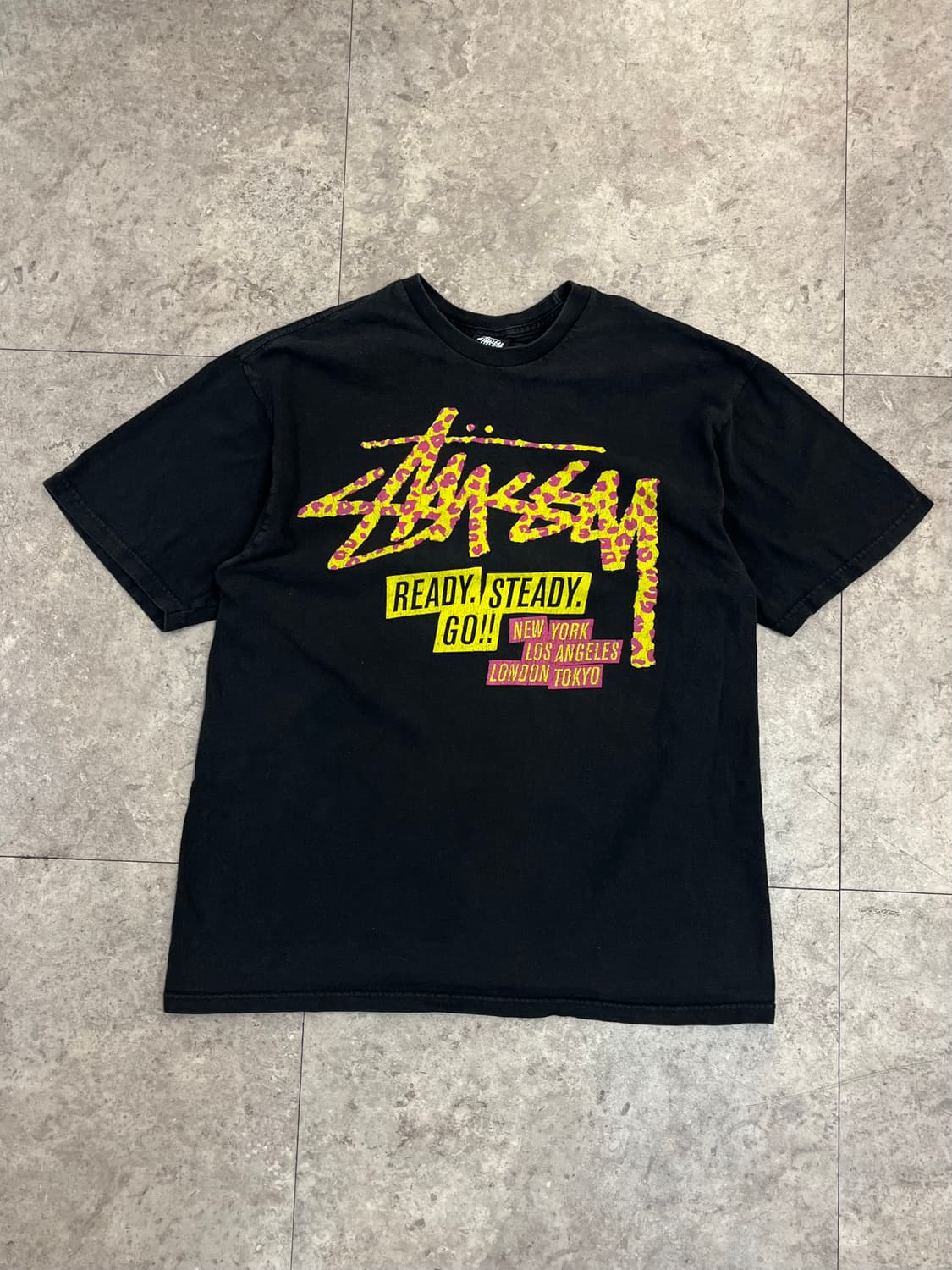 STUSSY × JOHN YATES 반팔티 블랙 M  #csz3829 상품이미지4