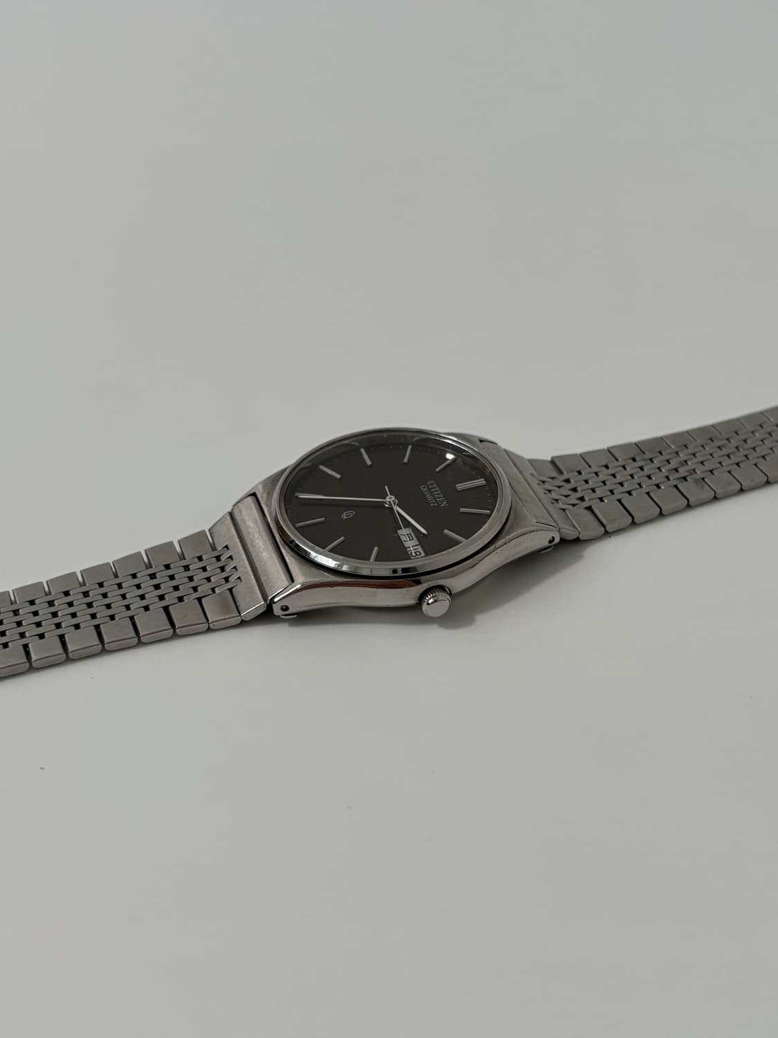 80s CQ brown dial silver quartz 상품이미지7