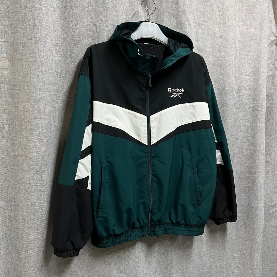 [M/오버핏] 리복 Reebok 후드 바람막이 집업 자켓 상품이미지2