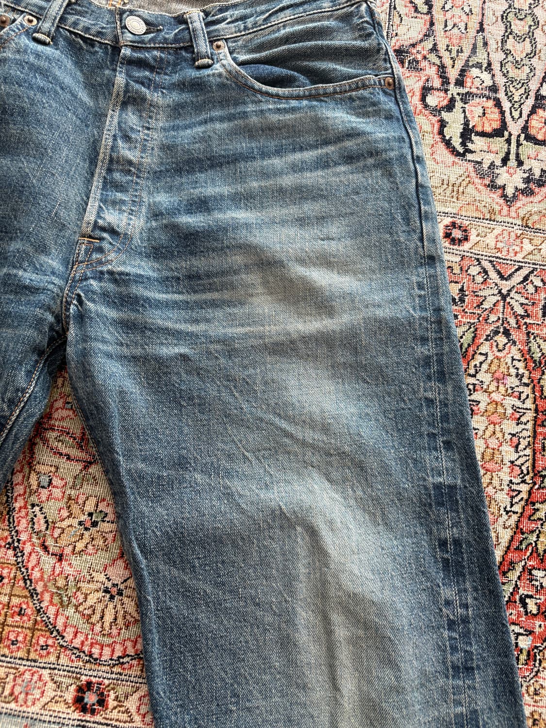 웨어하우스 used wash medium indigo 상품이미지4