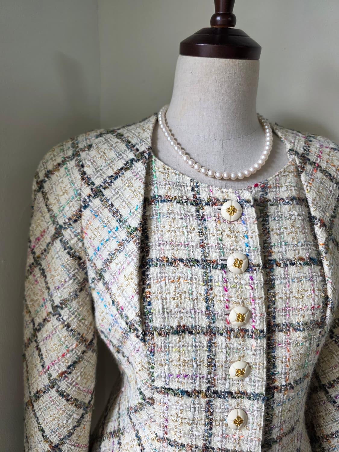 Leilian 레리안 부클 트위드 셋업 상품이미지3