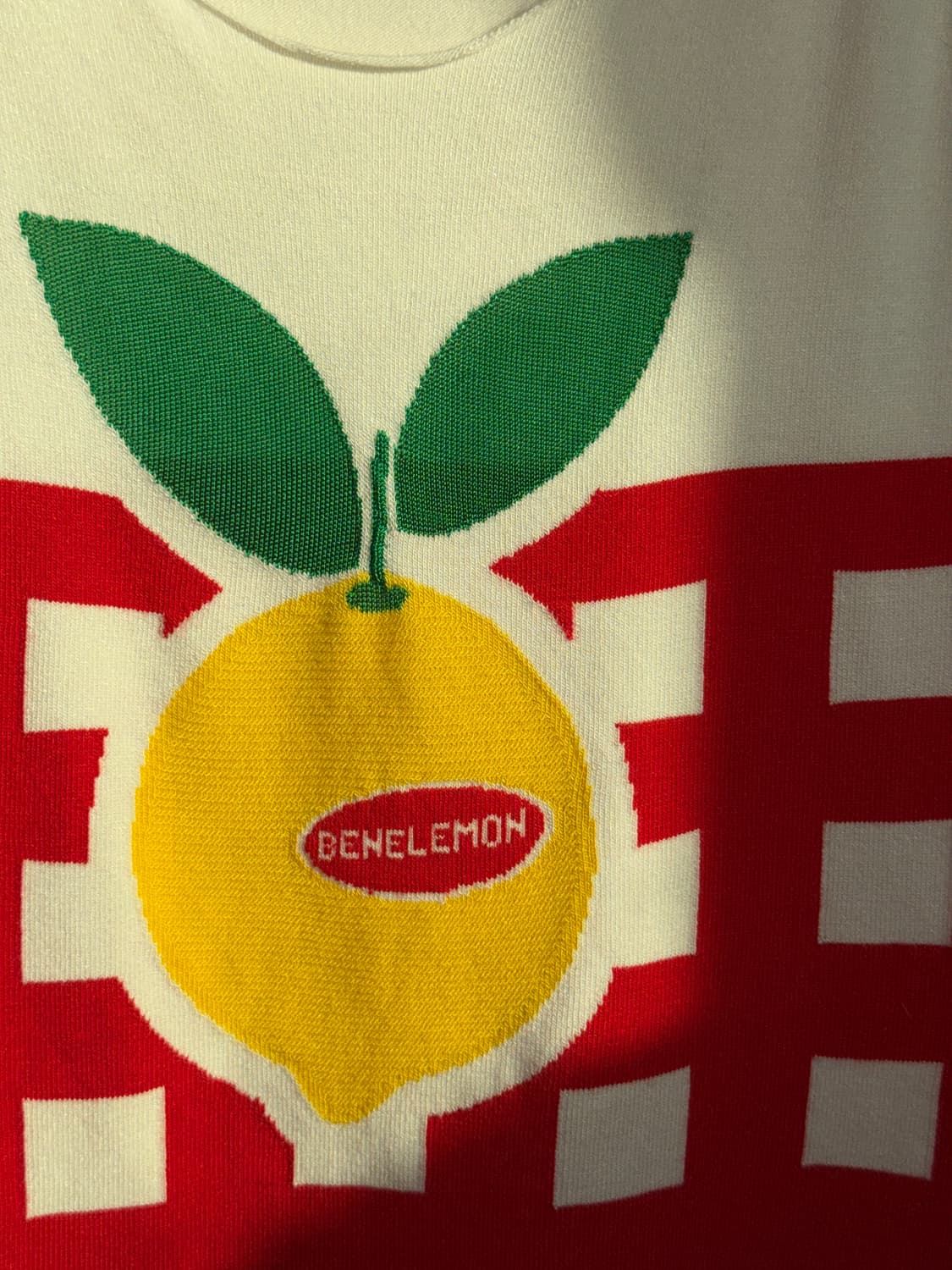 Benetton lemon basket knit sleeveless 상품이미지8