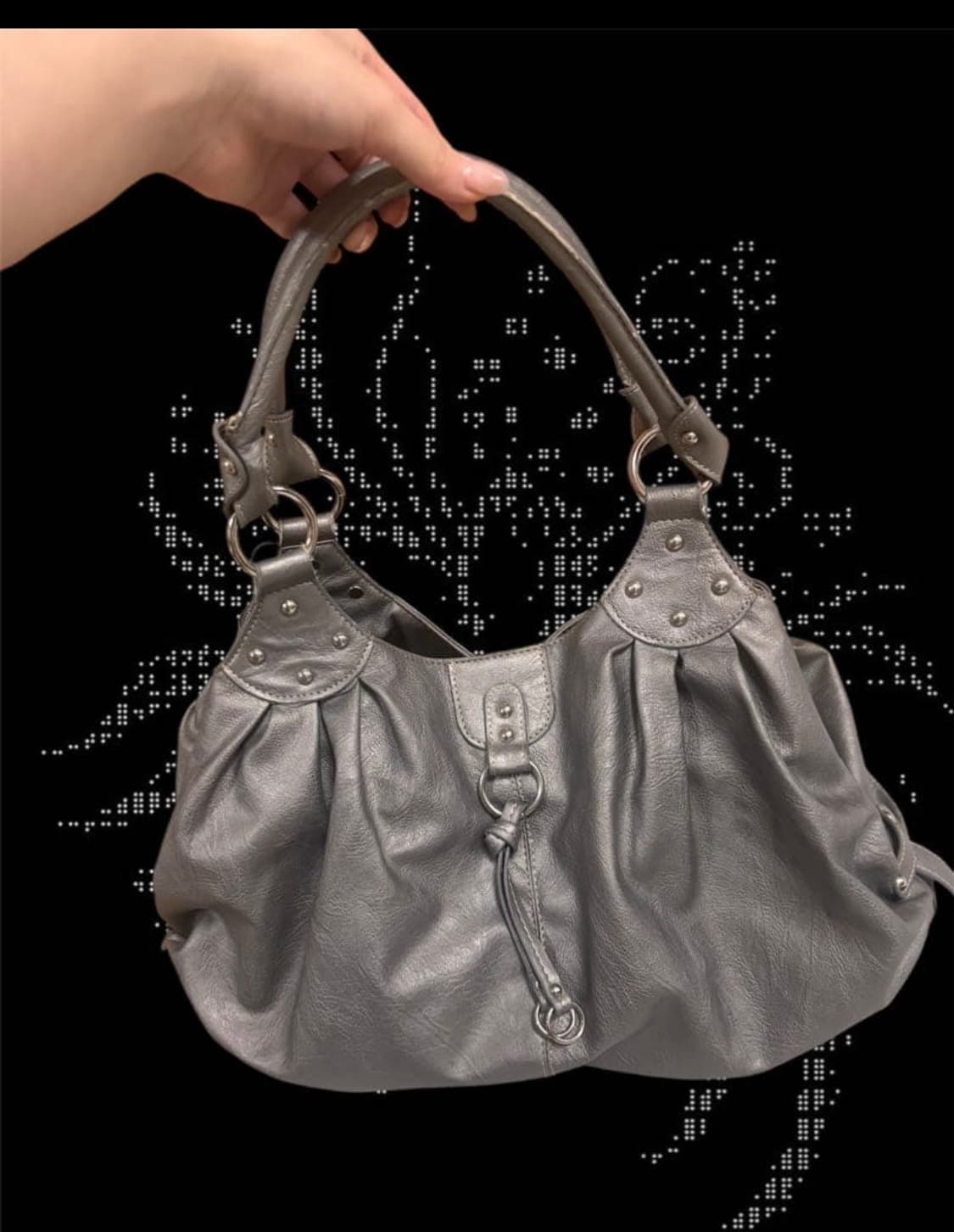 Y2k 실버 숄더백 상품이미지1