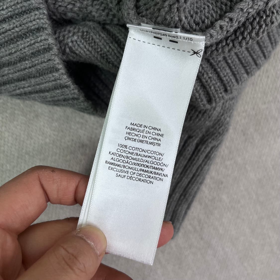 W 90 폴로 랄프로렌 꽈배기 니트 집업 상품이미지4