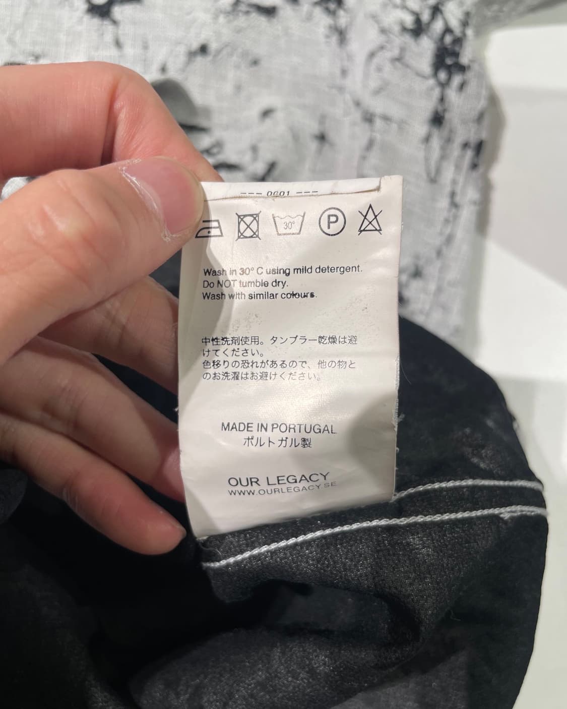 아워레가시 그레이 크랙 린넨 하프티 상품이미지9
