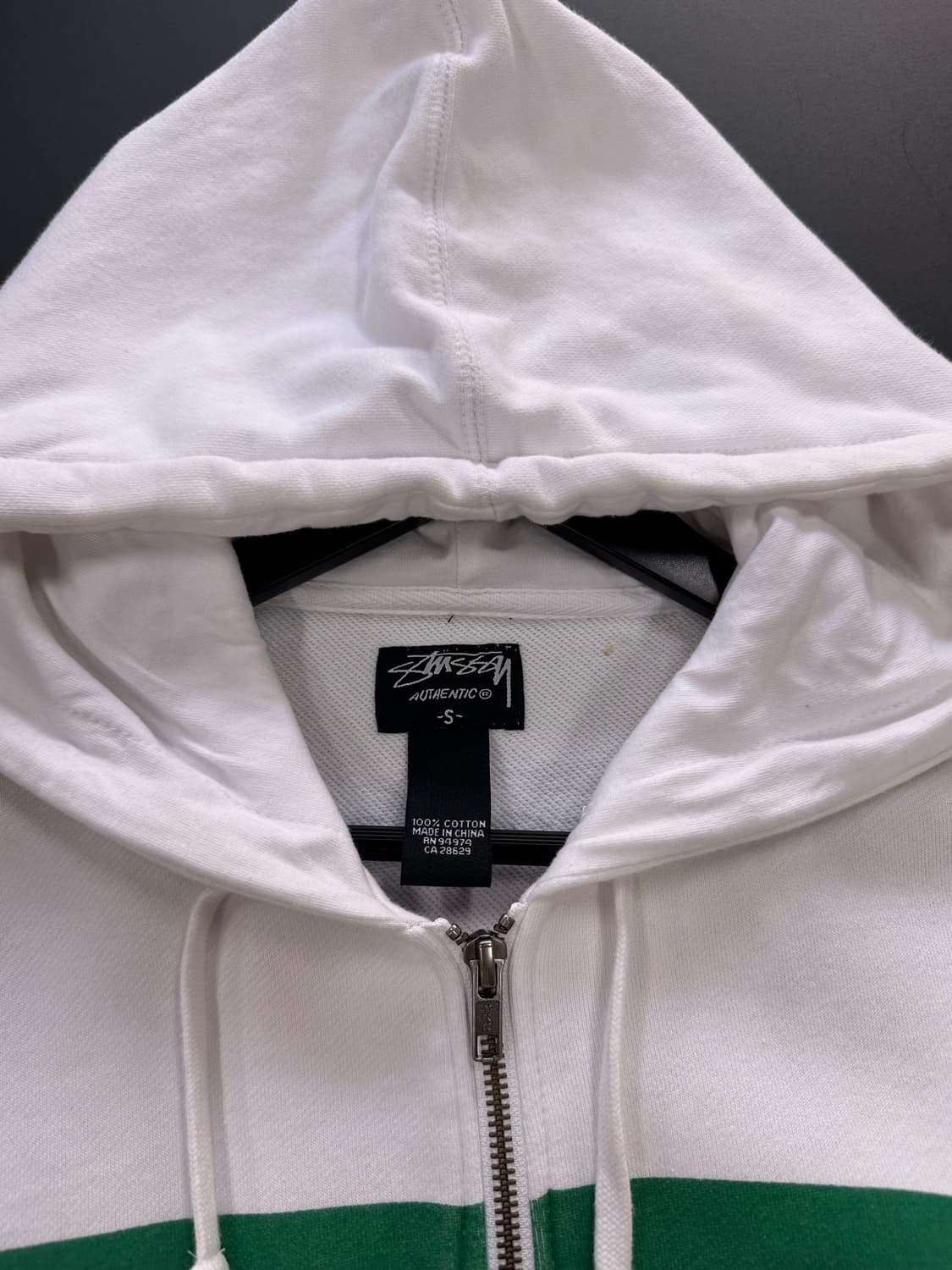 스투시 스트라이프 자수로고 후드집업 상품이미지6