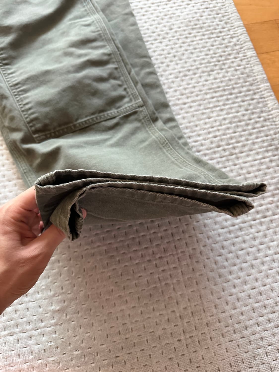 [35] 칼하트 더블니 워크팬츠 b136 모스 상품이미지3