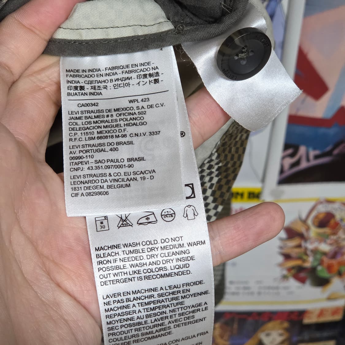 리바이스 카모 체크 코튼 필드 자켓 상품이미지10