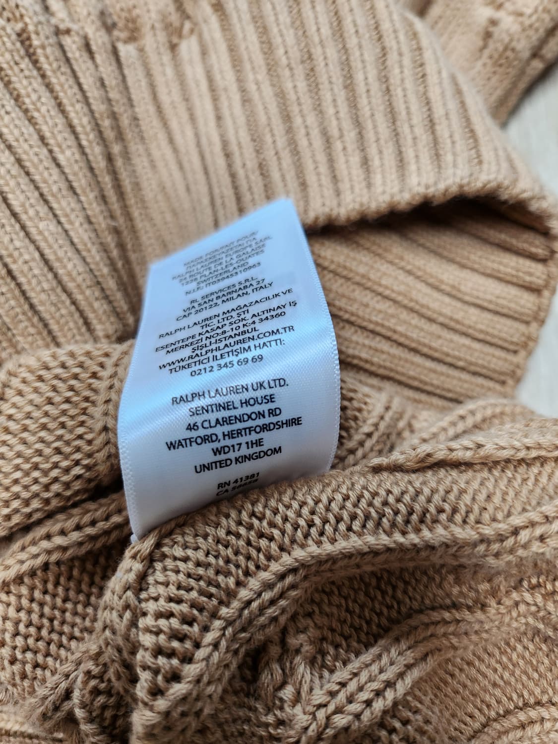 폴로랄프로렌 케이블니트 (XL 상품이미지7