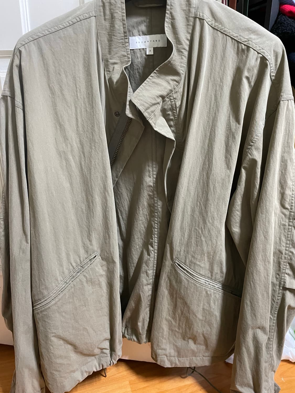 브라운야드 에센셜 숏자켓 3사이즈 올리브 상품이미지1