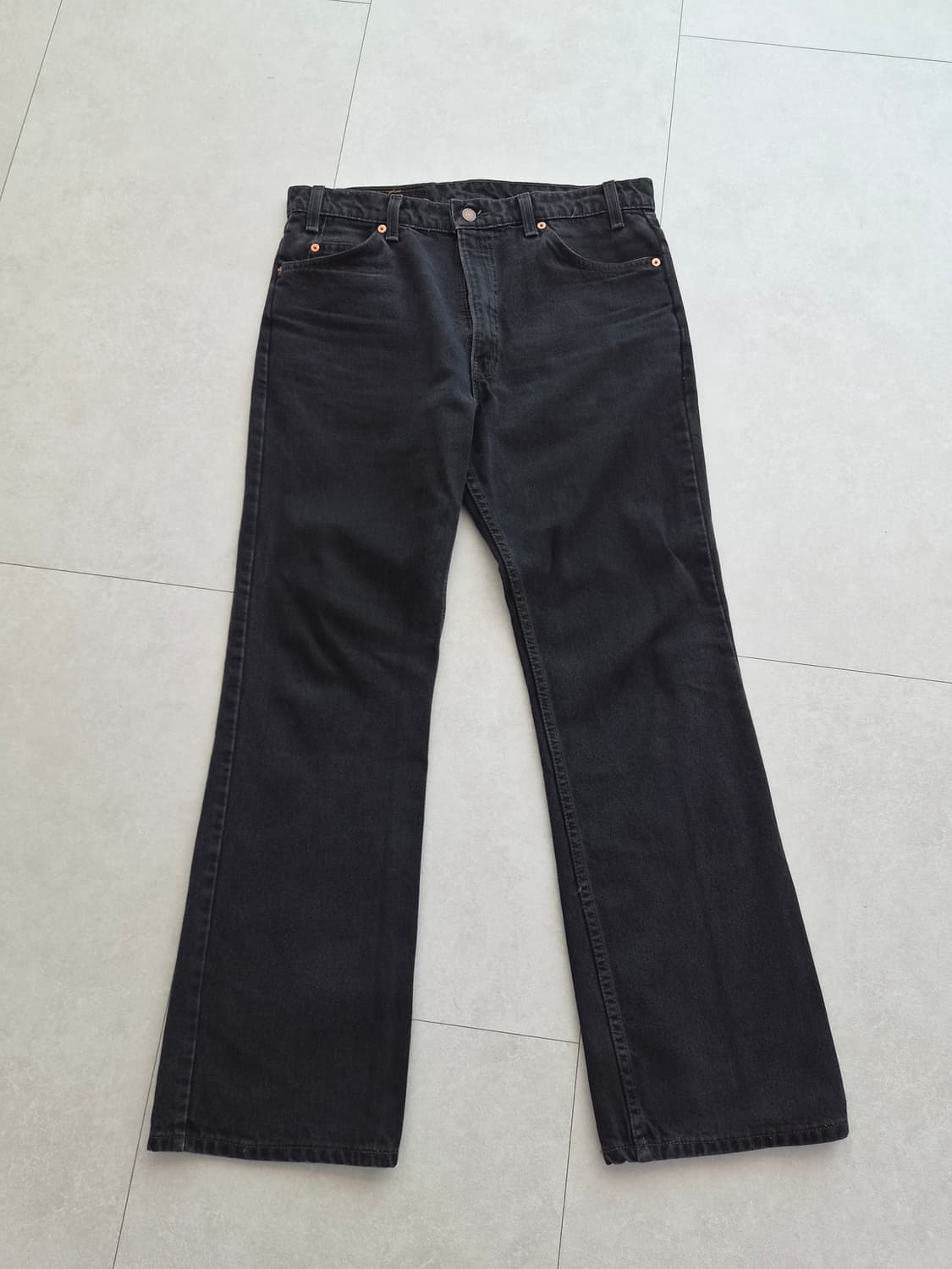 빈티지 리바이스 517 블랙 블랭크탭 36x32 상품이미지2