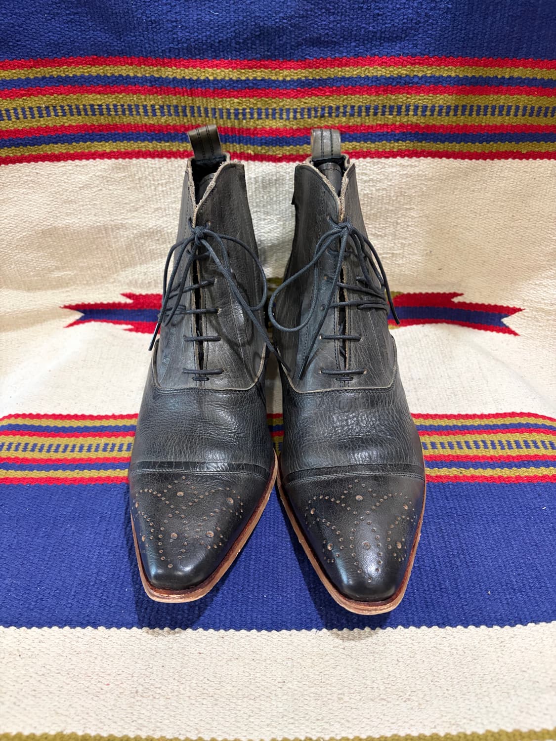 MORGAN HOMME 웨스턴 레이스업 부츠 상품이미지4