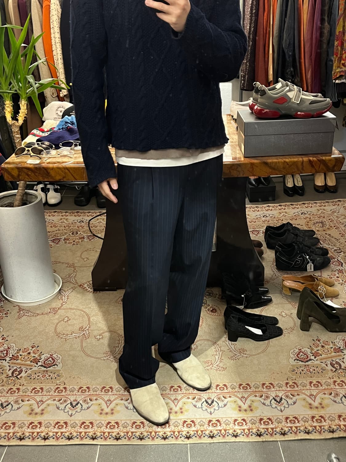 00s 조르지오 아르마니 스트라이프 슬랙스 상품이미지8