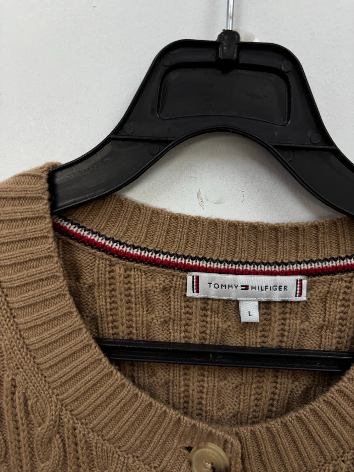 타미힐피거 여성 꽈배기 가디건 상품이미지5