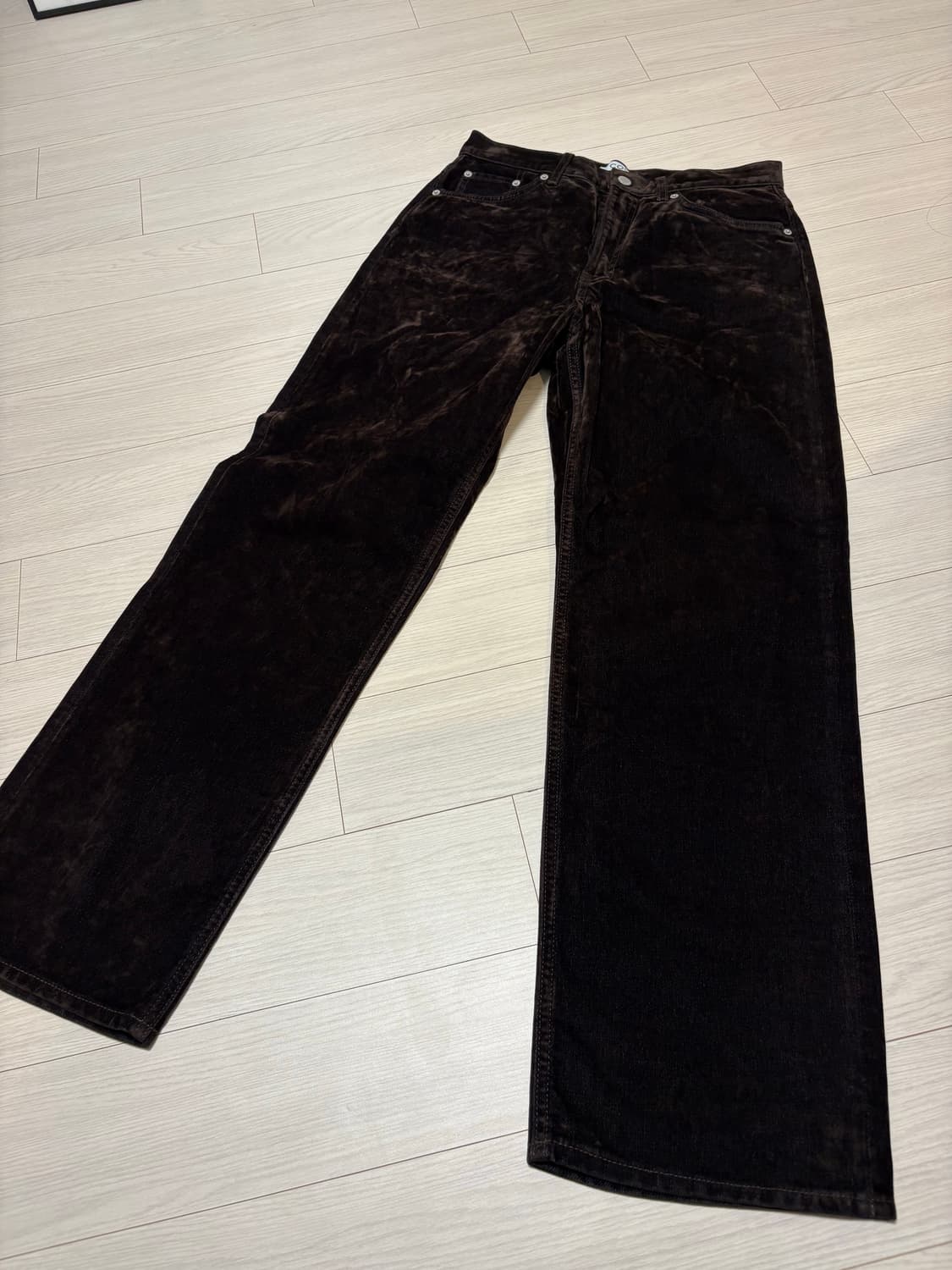 COS 코스 브라운 벨벳 와이드 스트레이트 팬츠 30인치 상품이미지1