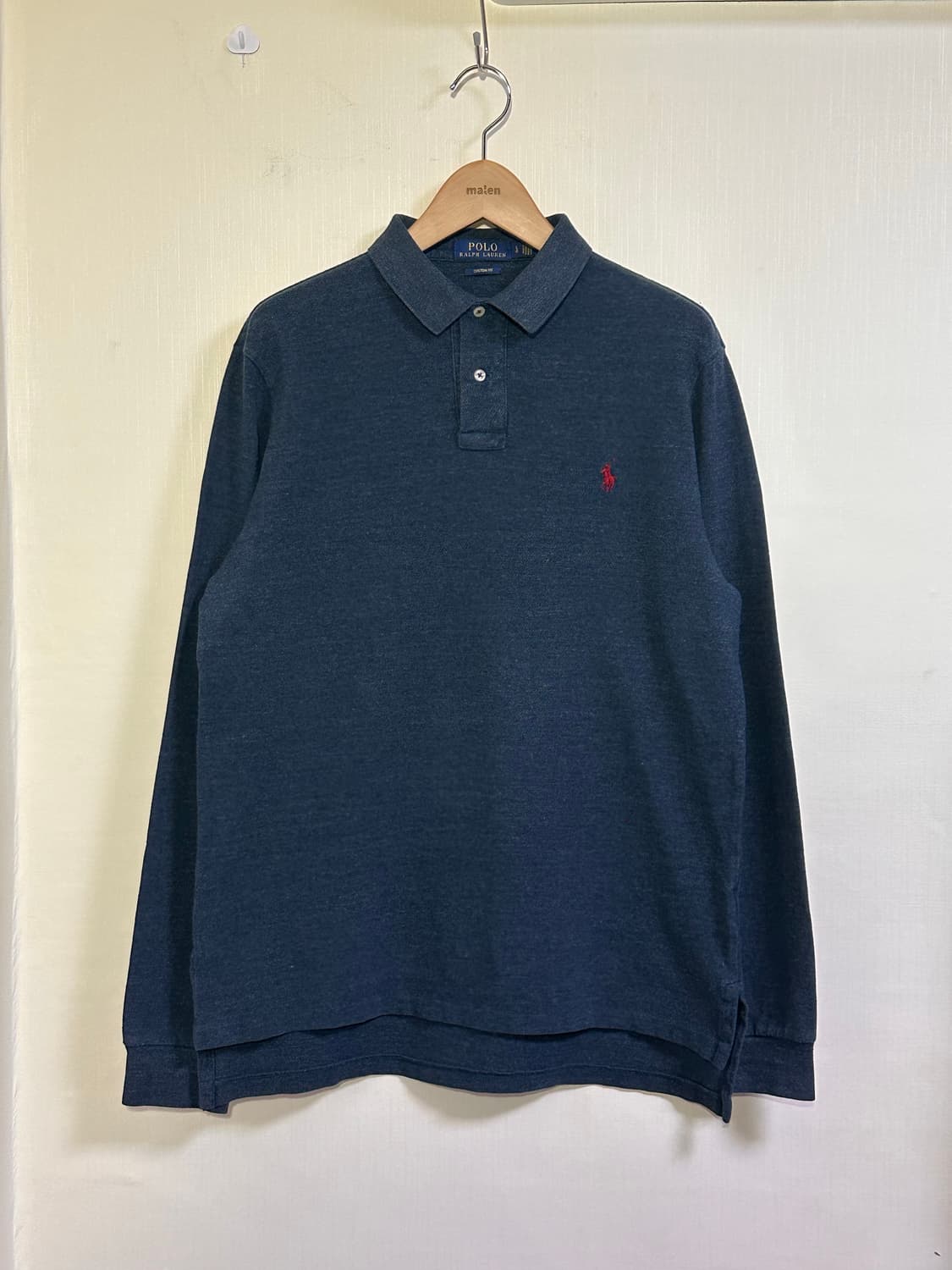폴로 랄프로렌 피케 카라 니트 L/네이비 상품이미지2