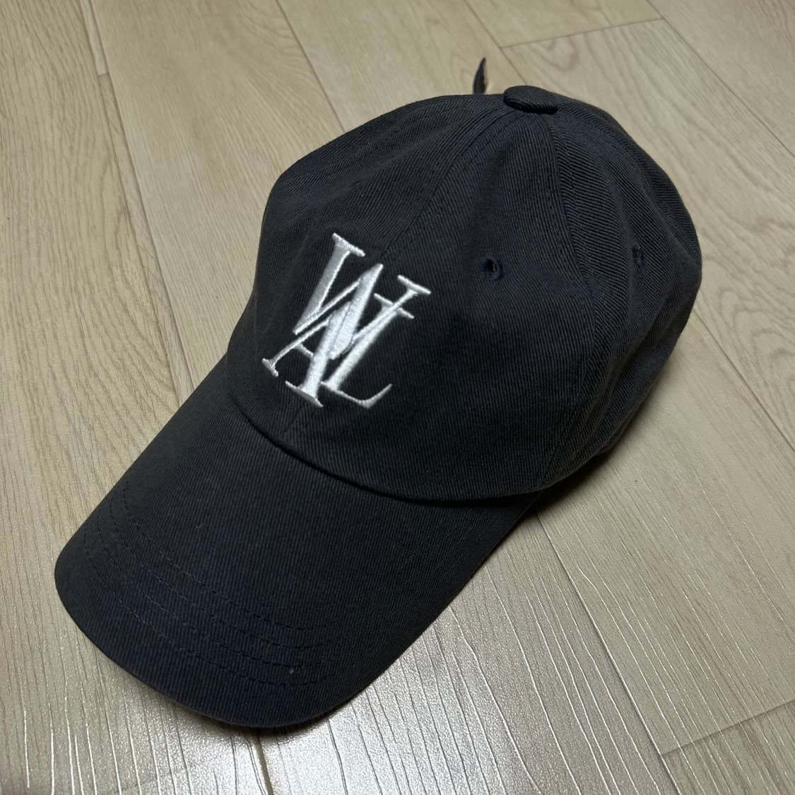 우알롱 그레이 볼캡 모자 상품이미지1