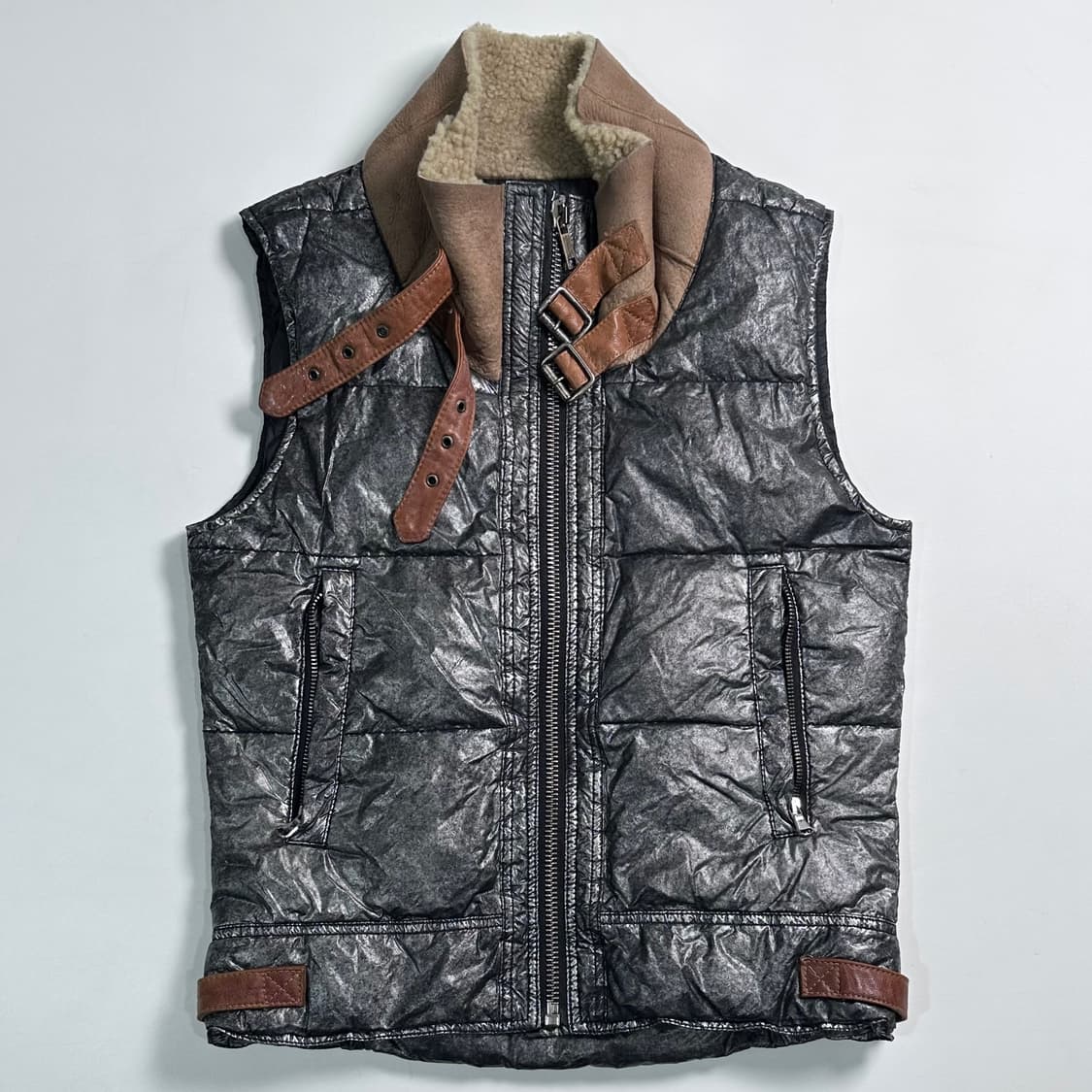 디젤 나일론 글로시 다운 베스트  상품이미지1