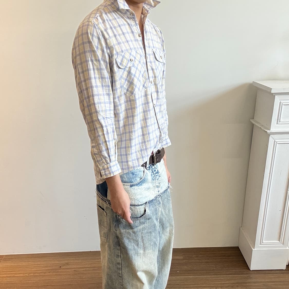 Western Checkered Shirt 상품이미지2