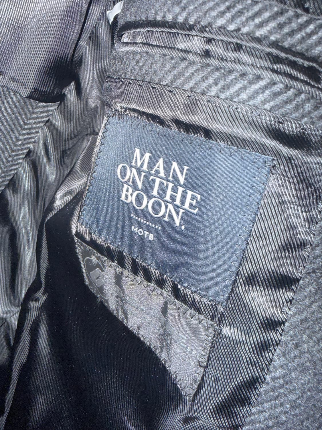 맨온더분 그레이 싱글코트 48사이즈(100) 상품이미지2