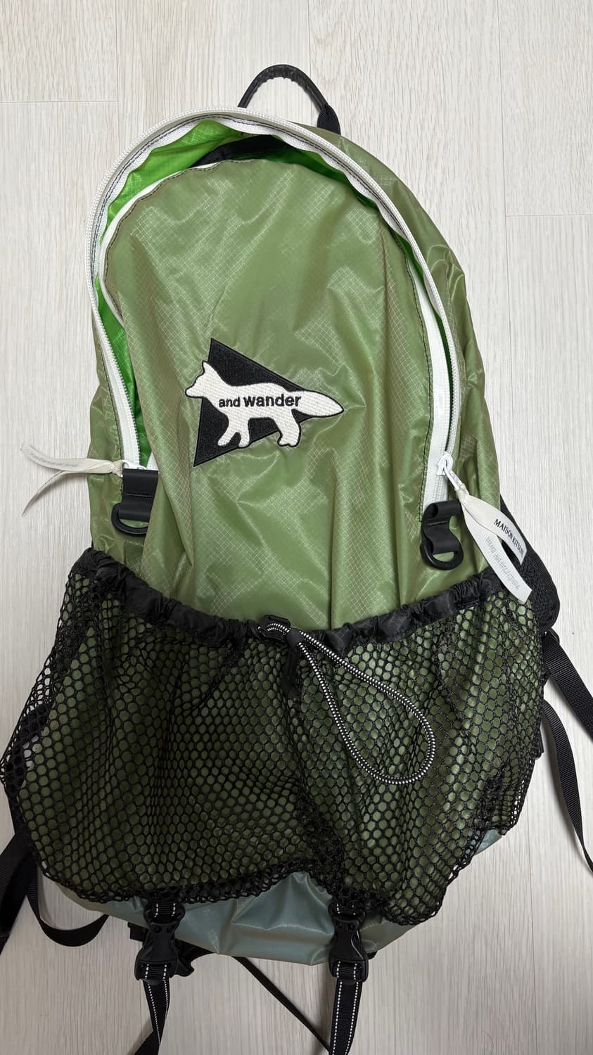 앤드 원더 x 메종 키츠네 백팩 라이트 그린 상품이미지2