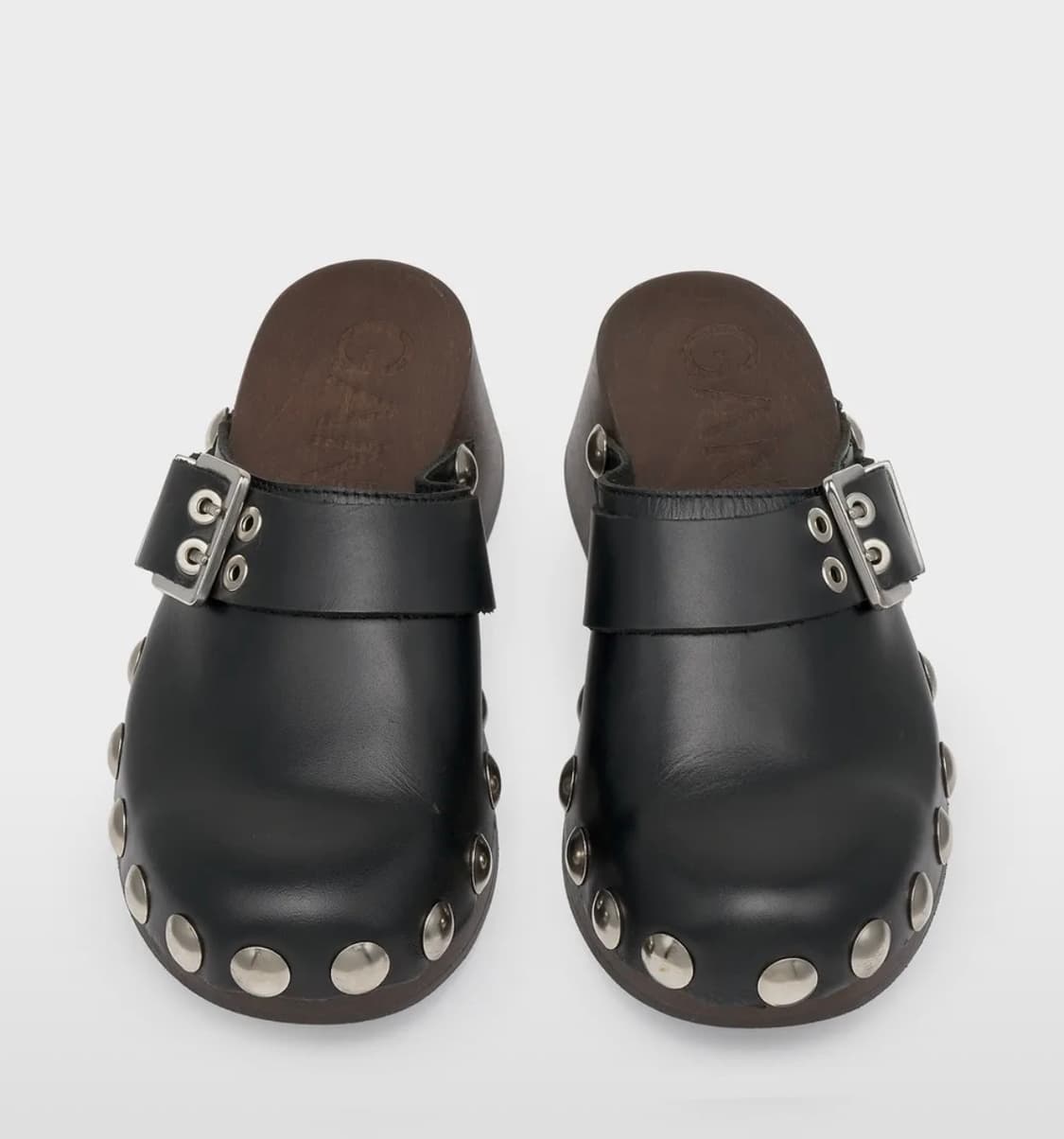 가니 스터디드 레더 뮬 - 블랙 / S1793099 상품이미지3