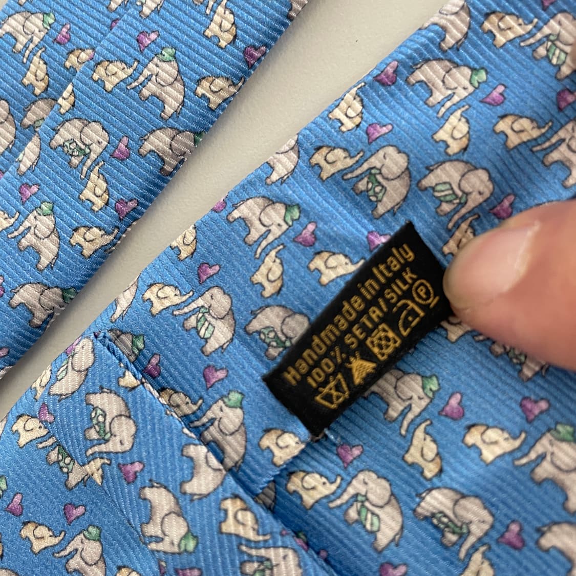 불가리 하늘색 넥타이 상품이미지7