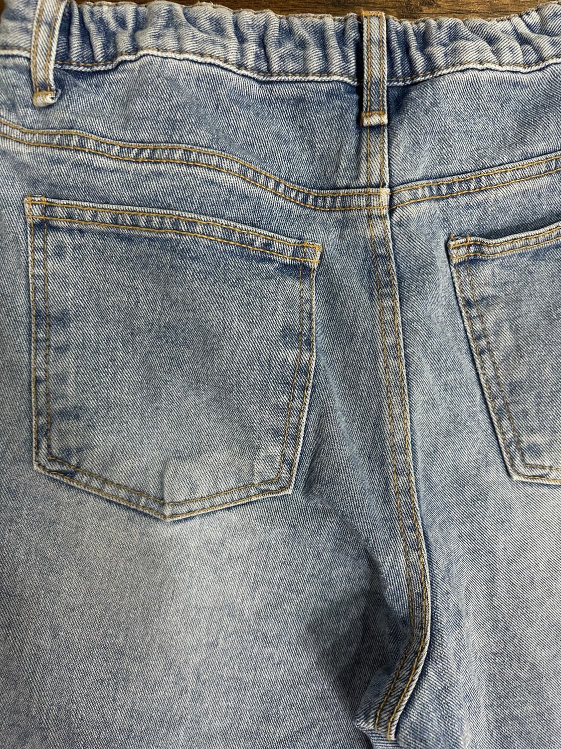 CALIN 리미티드 칼린 연청 데님 컷팅 반바지 28 상품이미지4