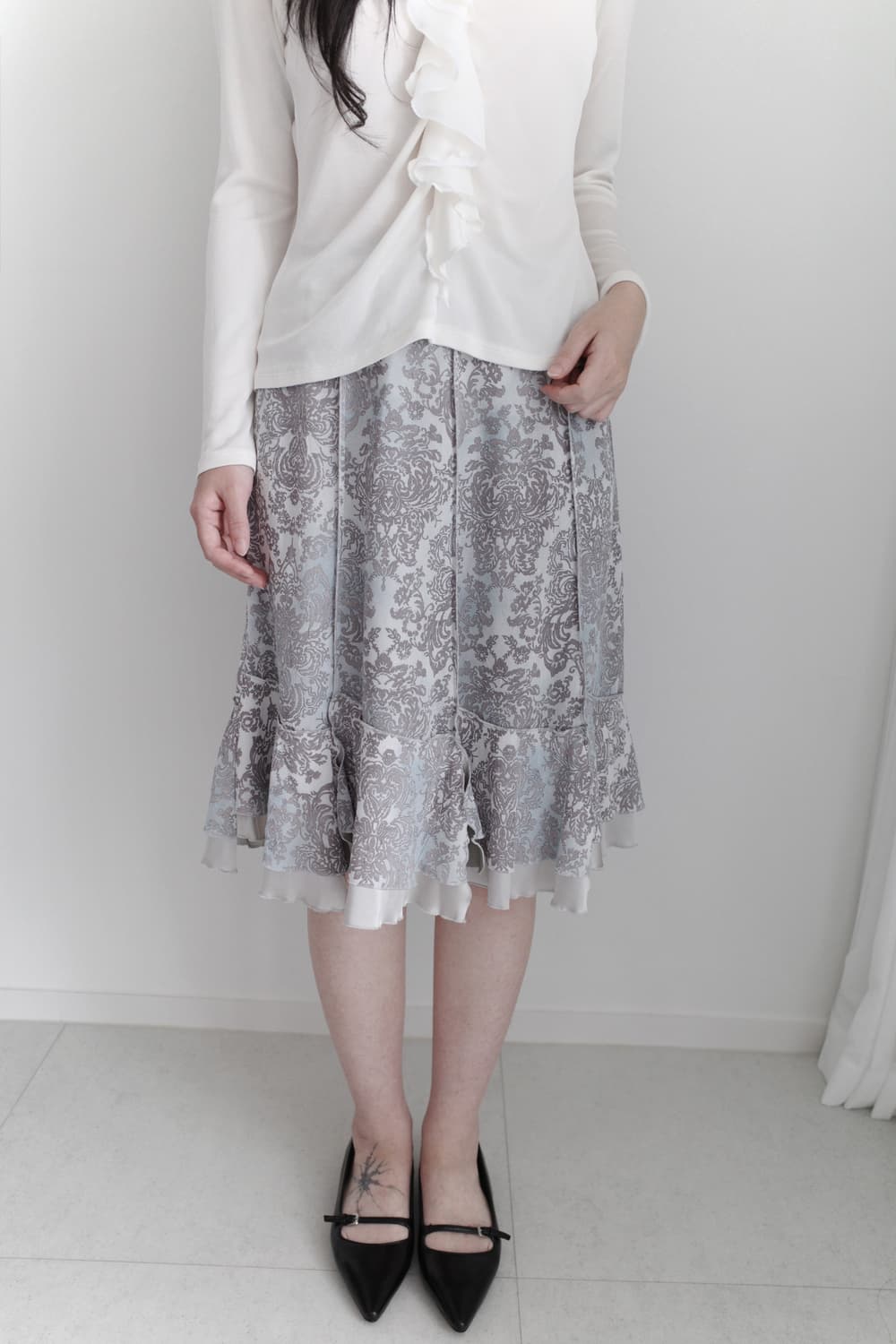 flower painted skirt  상품이미지5