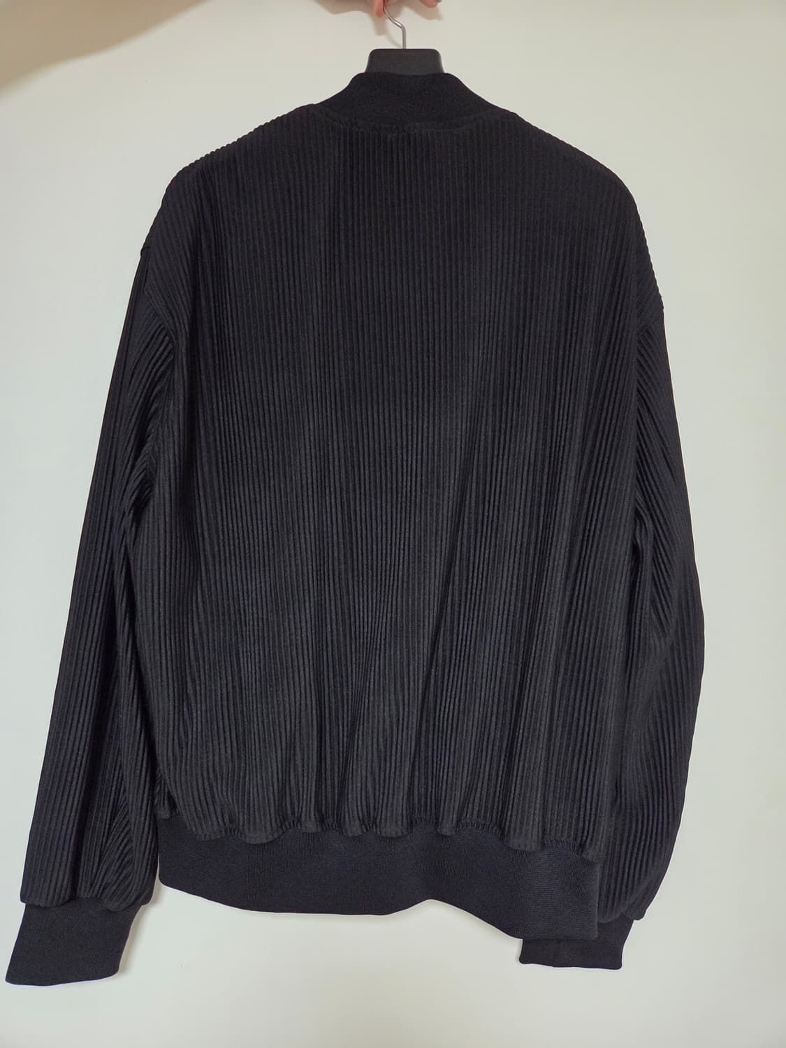 자라 블랙 플리츠 스타일 블루종 L사이즈 상품이미지3