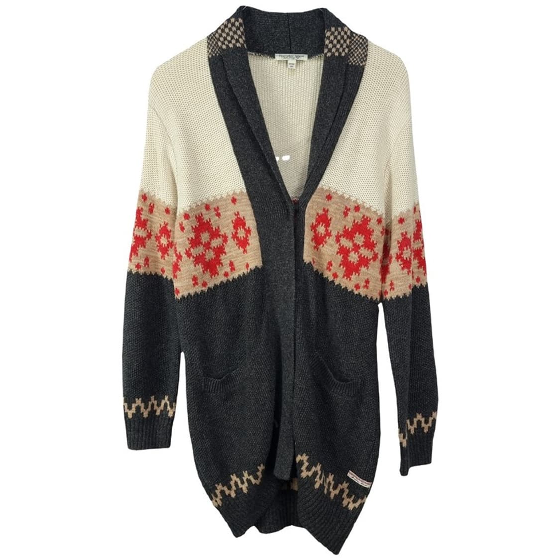 [써스데이아일랜드] 에스닉 패턴 숄카나 롱 가디건 M18883 상품이미지2