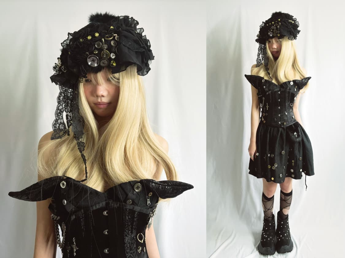 Custom)Cat-Ear/fur mouse tube onepiece 상품이미지6