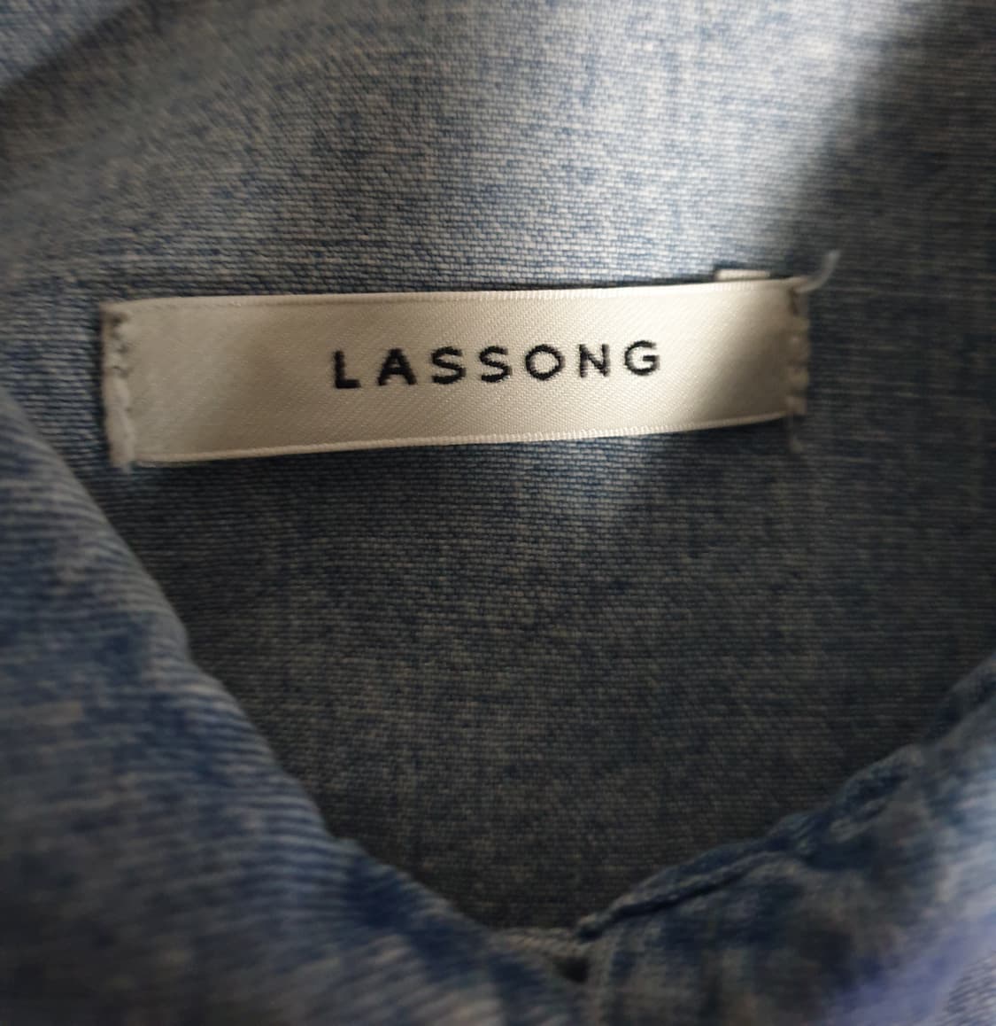 라쏭 데님 긴팔셔츠 중청 (L) 상품이미지2