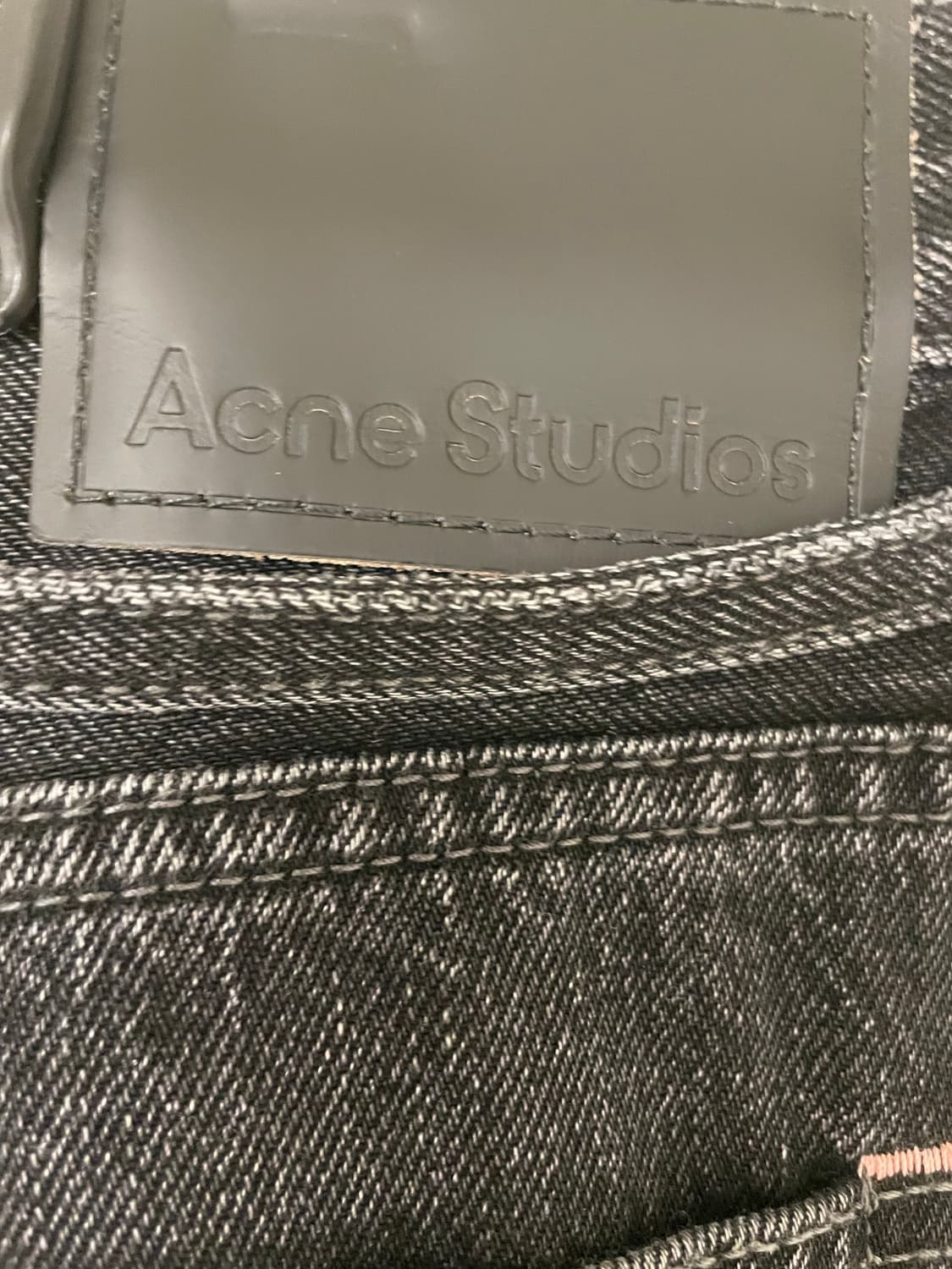 Acne Studios 남성 블랙 와이드 데님 팬츠 상품이미지4