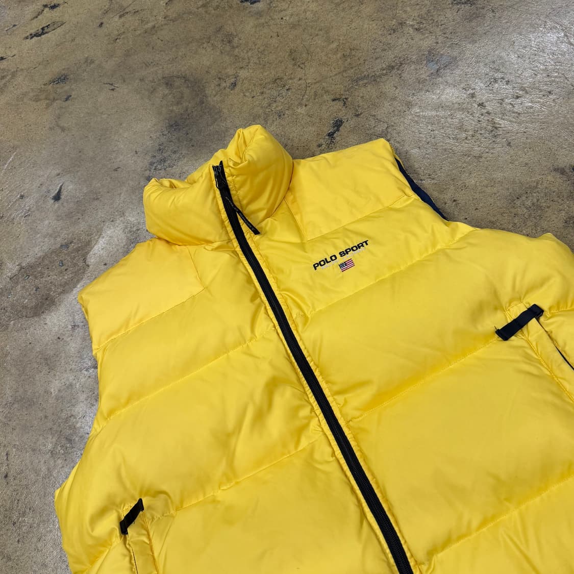 폴로 스포츠 옐로우 패딩 조끼 100 상품이미지1