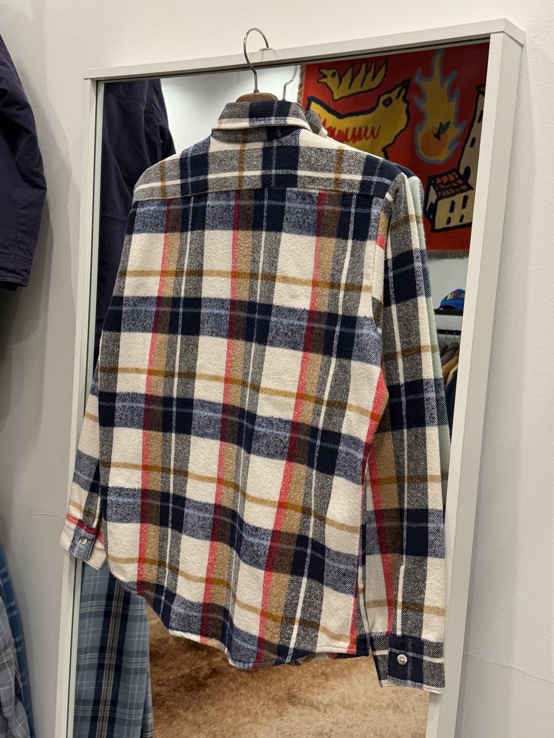 80s Five Brother 파이브 브라더 플란넬 체크 셔츠 (USA) 상품이미지4
